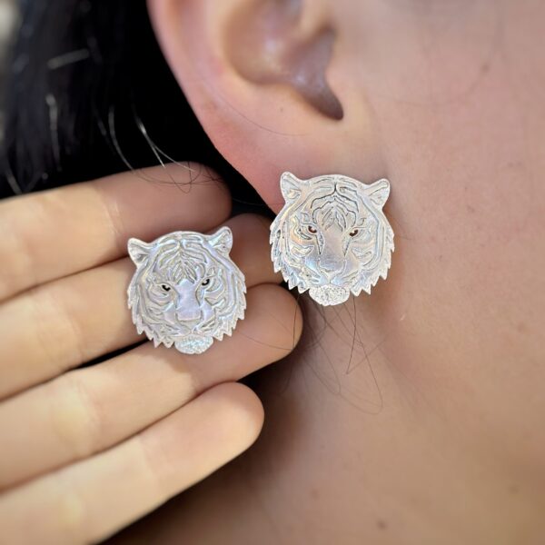 Aretes Tigres 3D