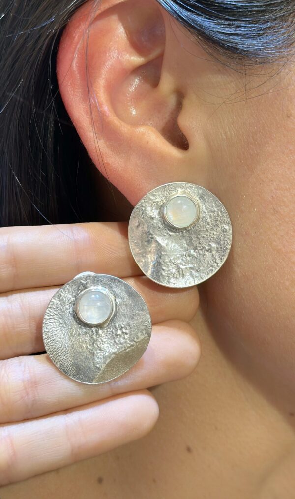 Aretes Luna Labradorita