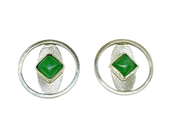 Aretes Ojo de Gato - Cuarzo Aventurina