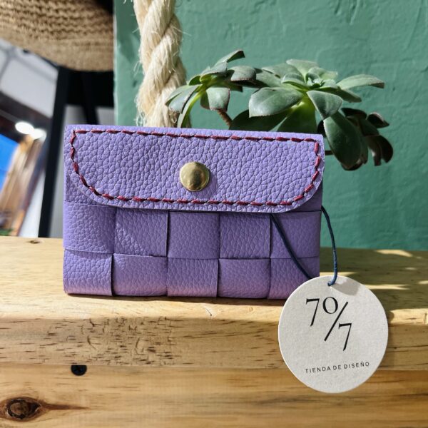 Monedero en Cuero Entrelazado – Hecho a Mano