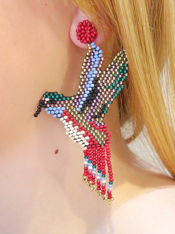 Aretes Colibrí Medianos