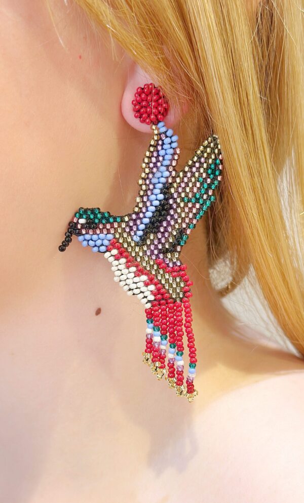 Aretes Colibrí Medianos