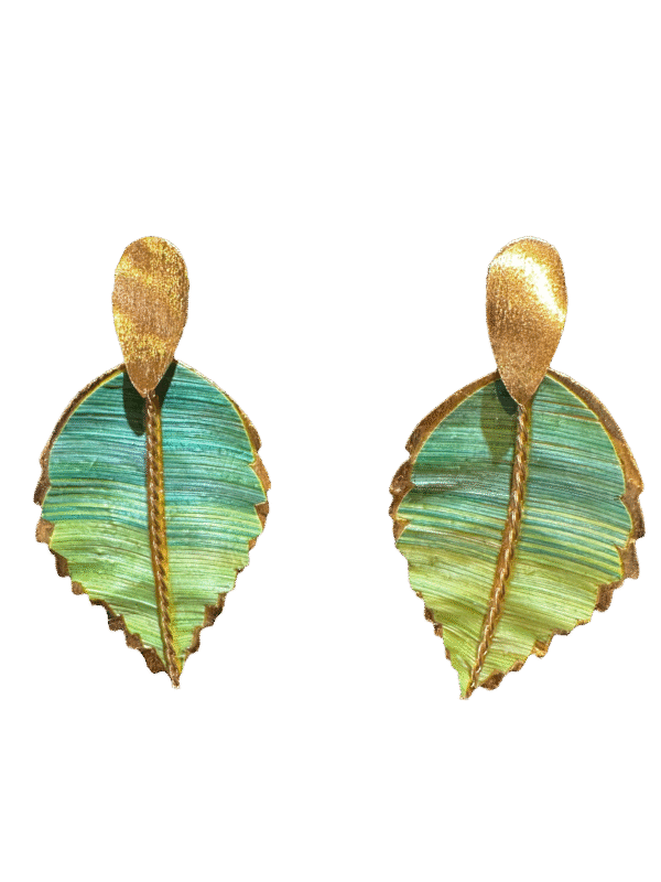 Aretes Hoja Grande