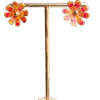 Aretes Flor Naranja
