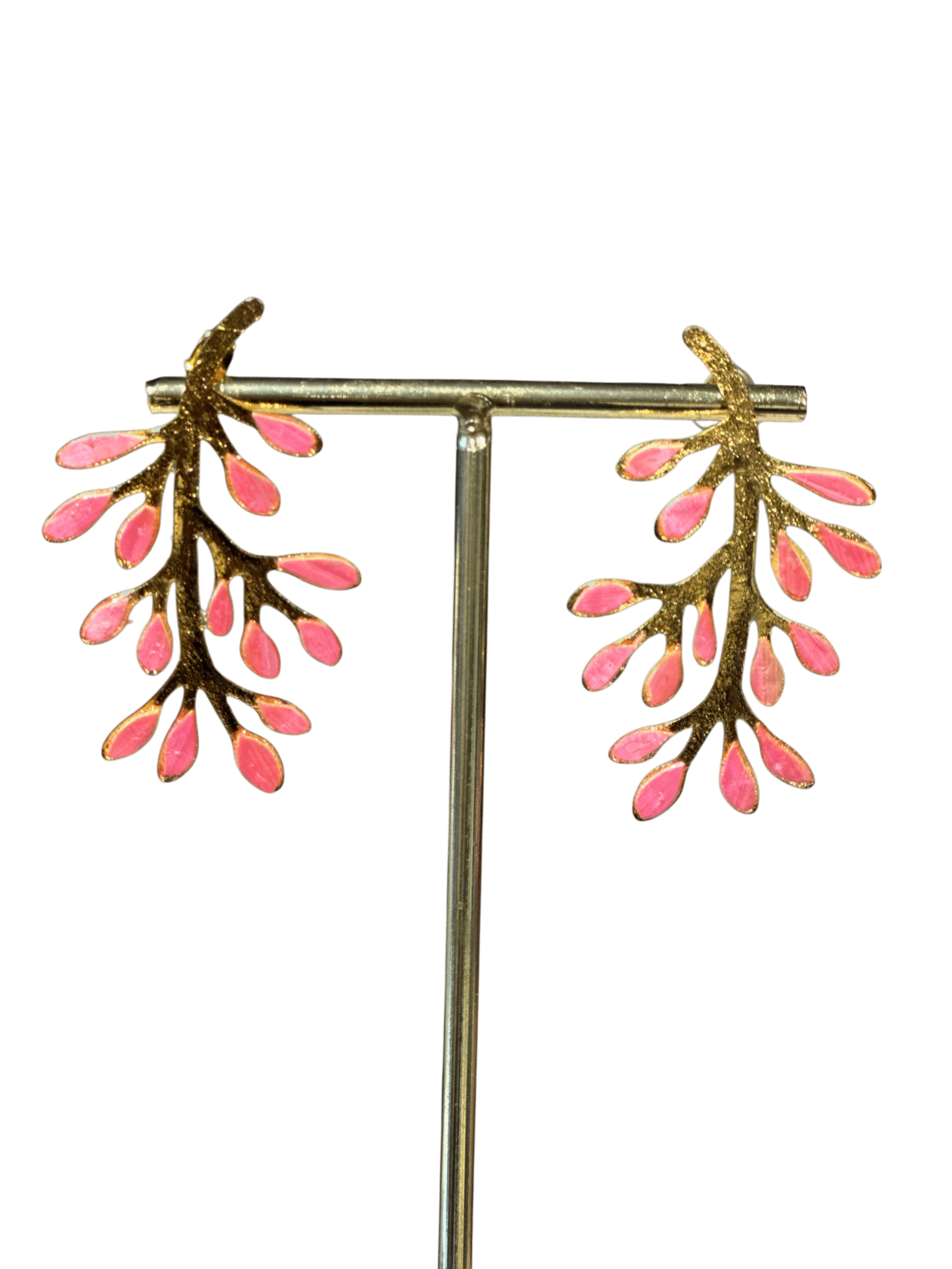 Aretes Árbol Rosado